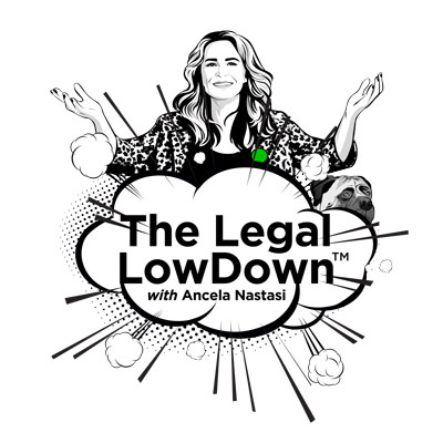 Logo Footer The Legal LowDown TM with Ancela Nastasi